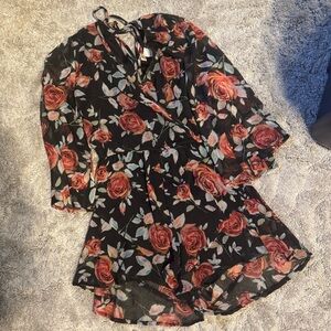 Band Of Gypsies Floral Romper